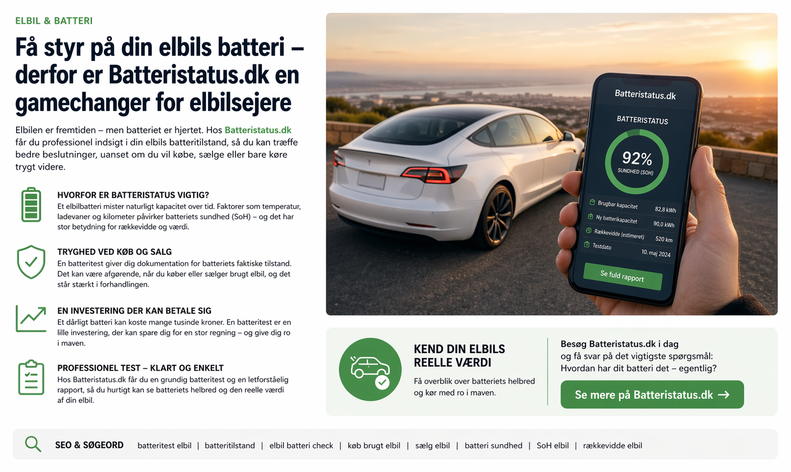 Få et klart overblik over batteriets helbred